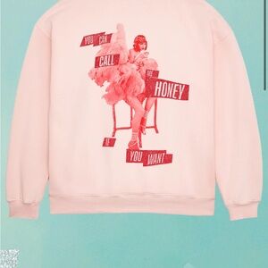 Taylor Swift You Can Call Me Honey If You Want Pink Crewneck Sweatshirt
